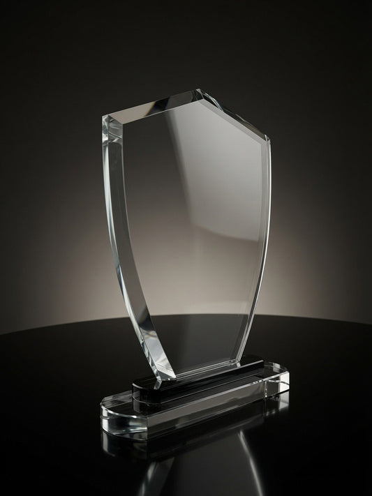 Crystal shield award