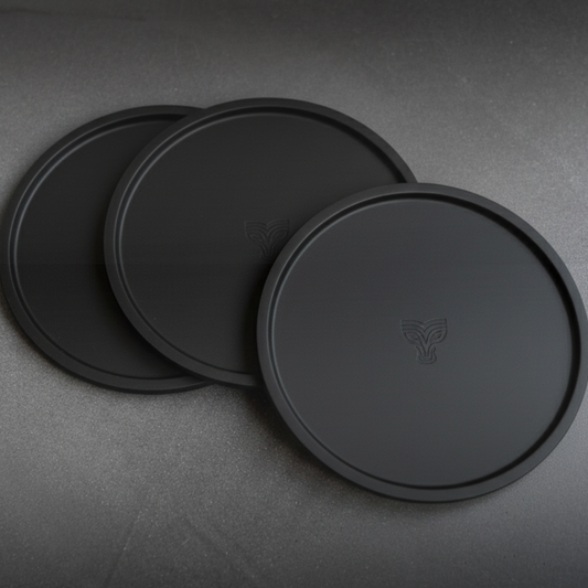 Handmade Black Minimalist Coaster