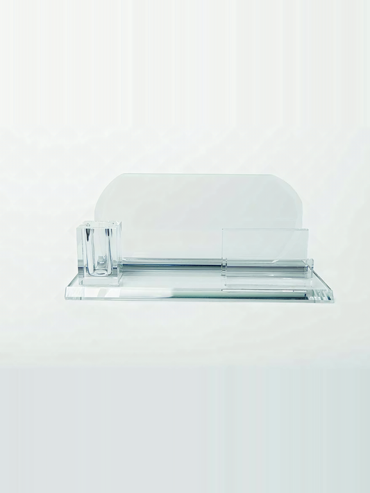 Crystal Desk Card Holder Stand