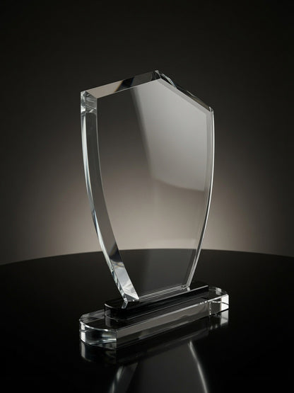 Crystal shield award