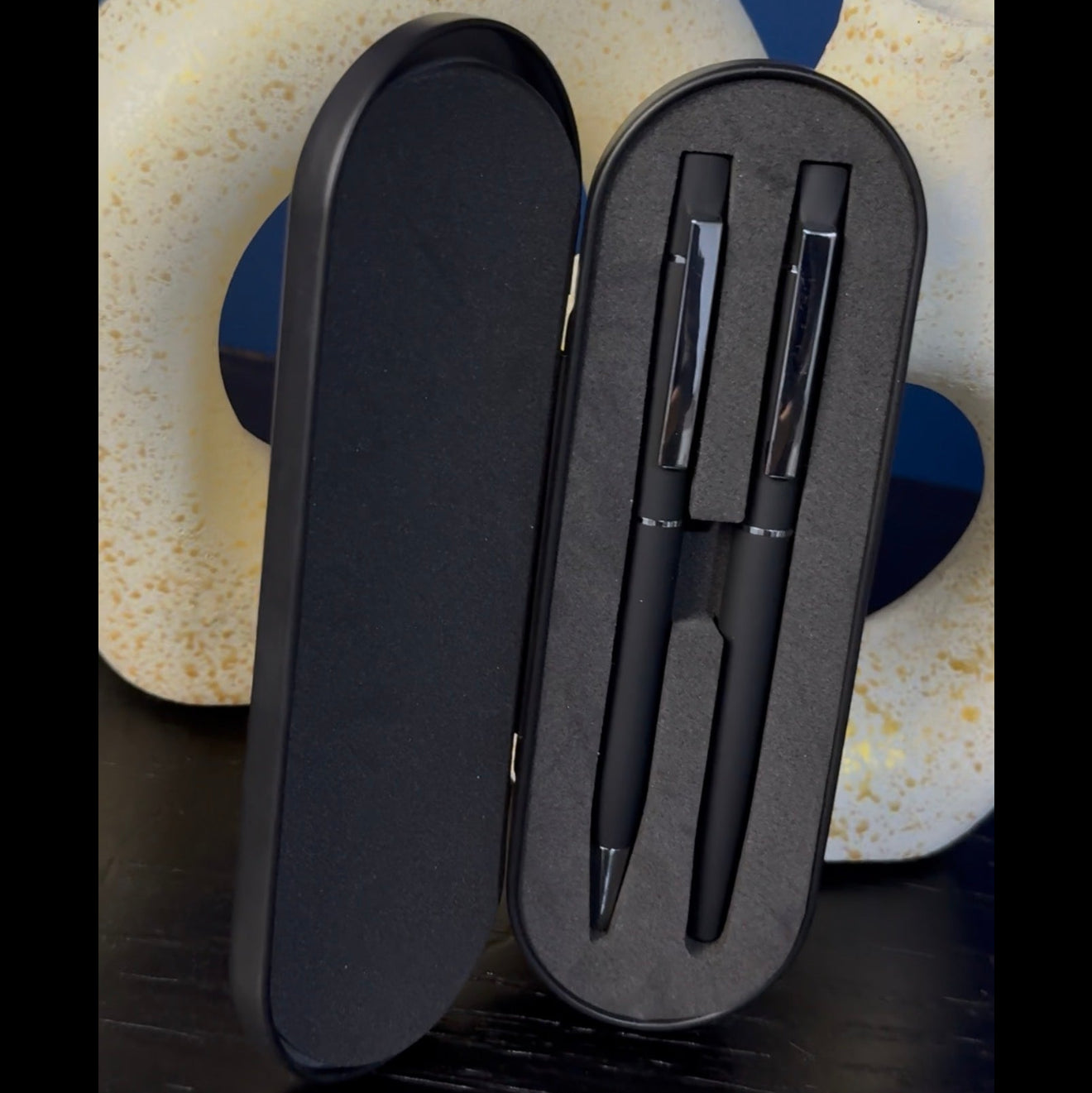 Premium executive metal pen set gift box presentation