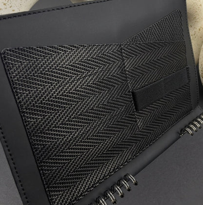 Premium textured notebook with personalized engraving