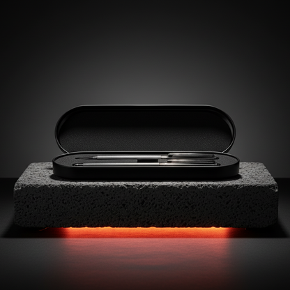 Elegant Black Metal Pen Set