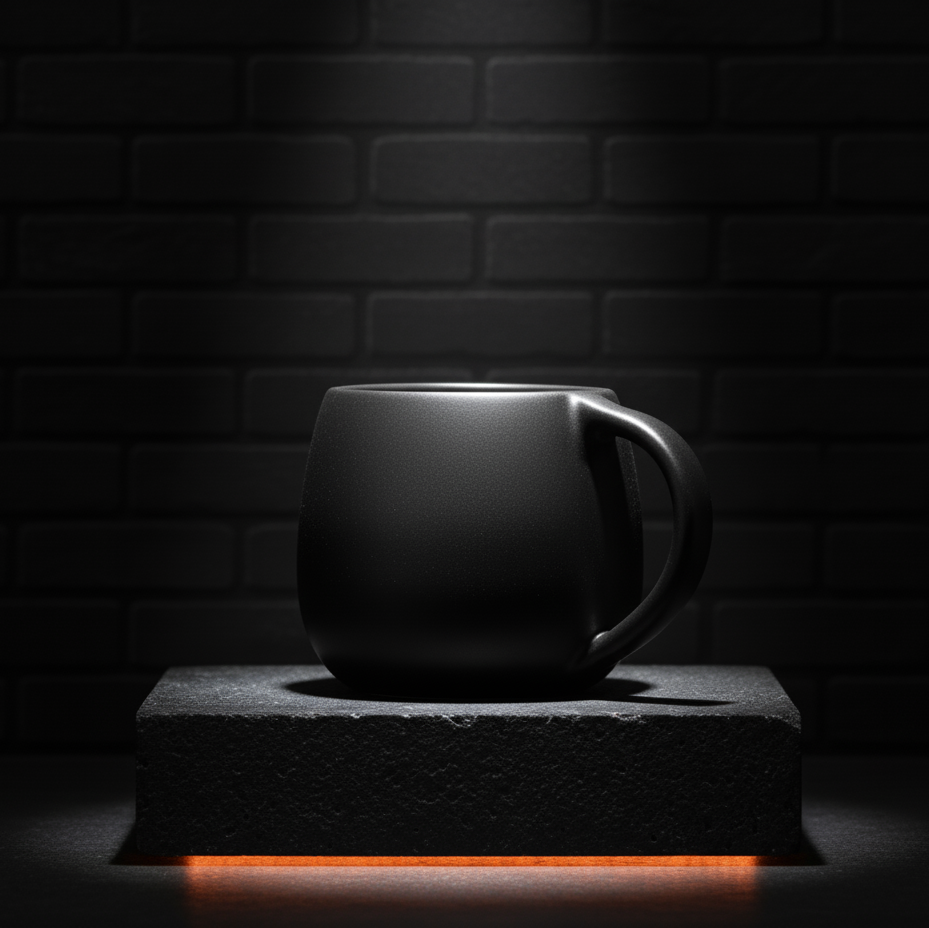 Earthy Crafted Black Mug