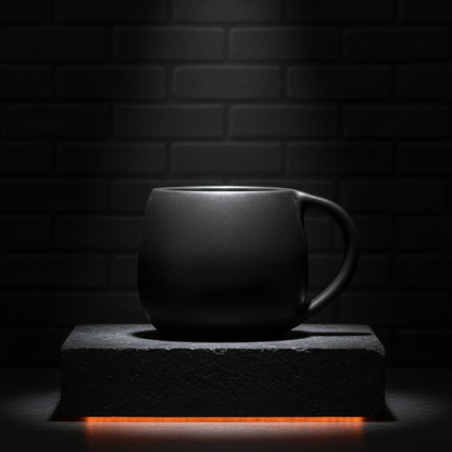 Earthy Crafted Black Mug