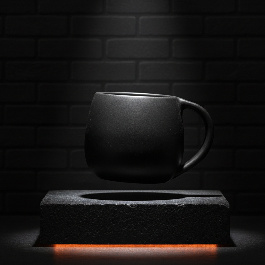 Earthy Crafted Black Mug