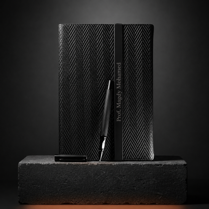 Chic Black-on-Black Writing Set