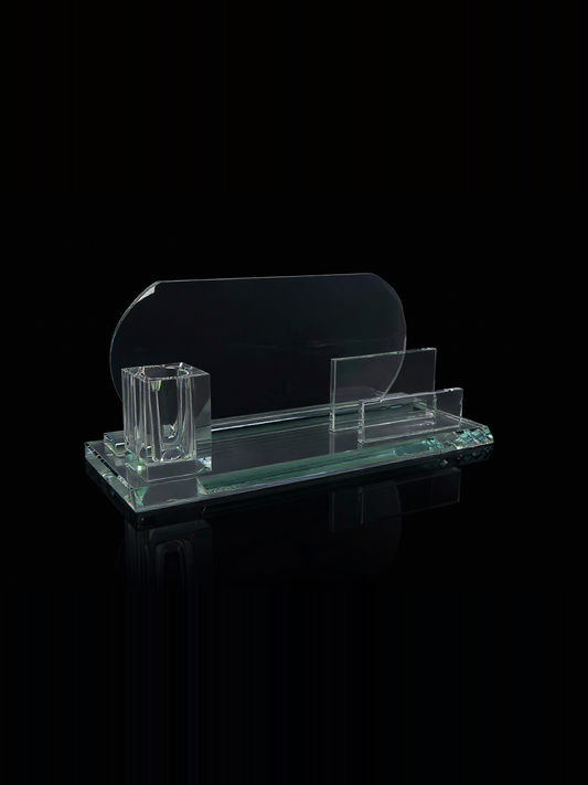 Crystal Desk Card Holder Stand