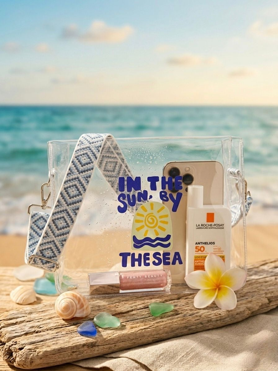 Clear Crossbody Beach Bag | Summer Gift Sahel & Cairo Egypt