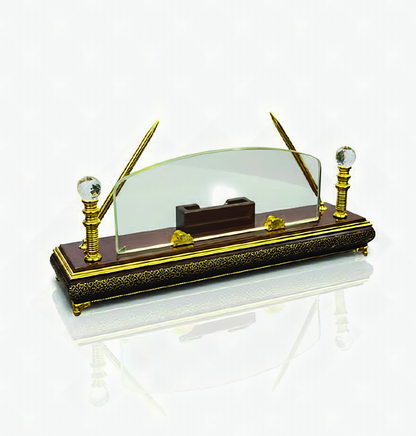 Crystal Desk Set with Pen Holder