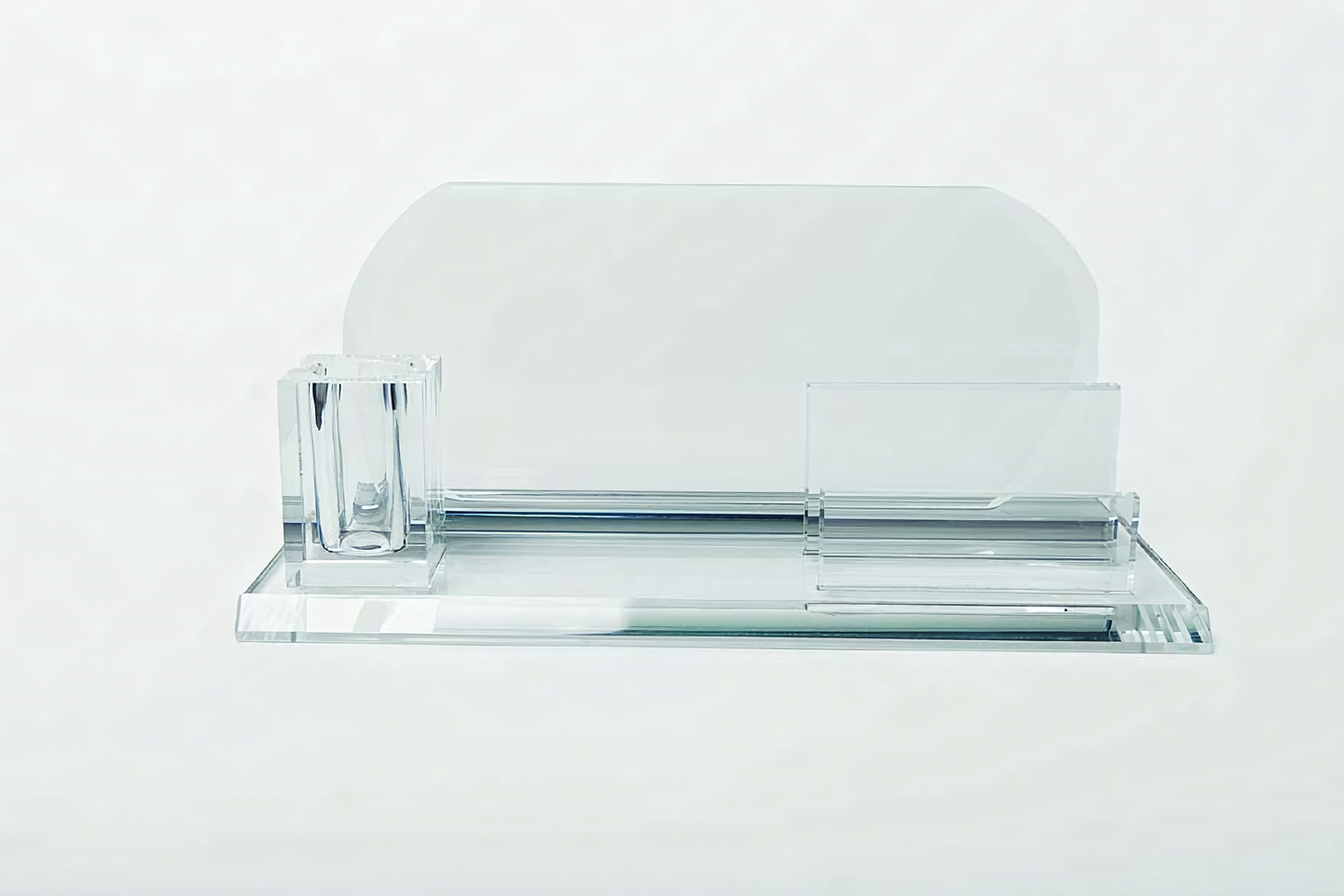 Crystal Desk Card Holder Stand