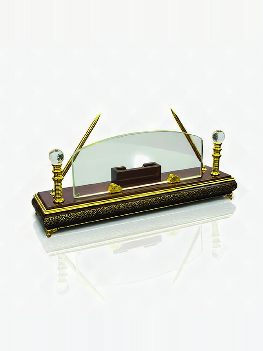 Crystal Desk Set with Pen Holder