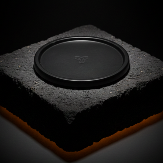 Handmade Black Minimalist Coaster