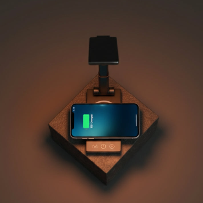 Smart foldable desk lamp adjustable angle LED illumination