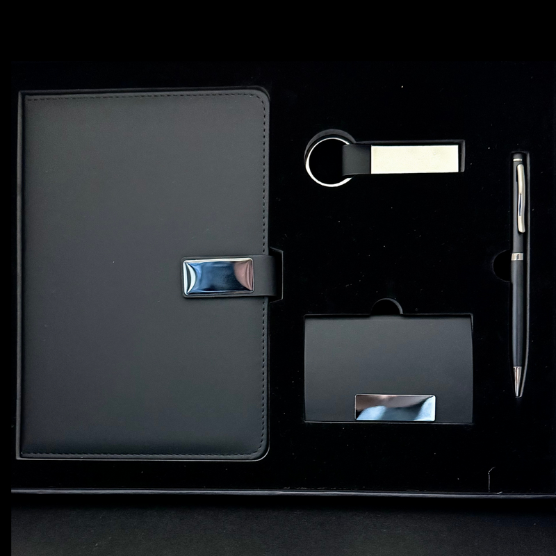 Personalized leather business gift set - executive corporate gifting | Totem Gift Egypt
