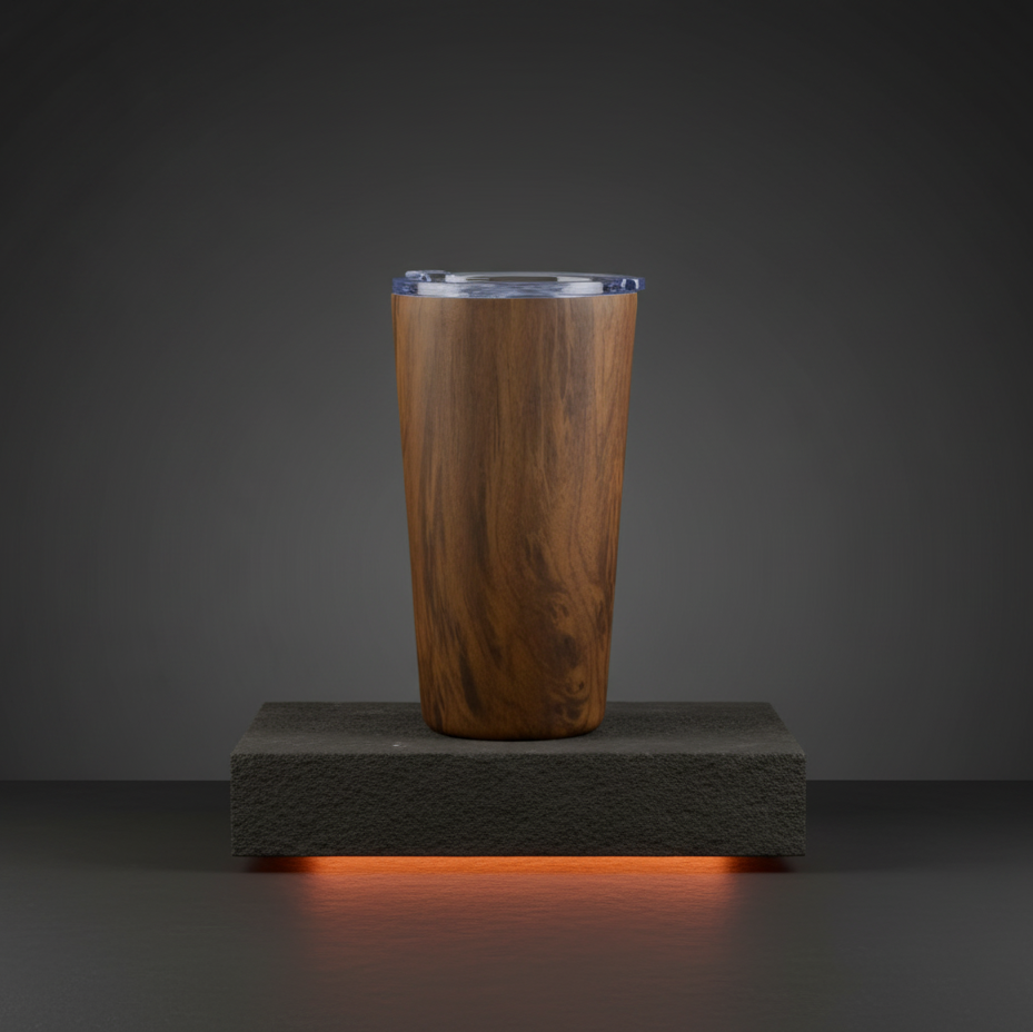 Timber thermal mug - personalized wood drinkware gift | Totem Gift Egypt